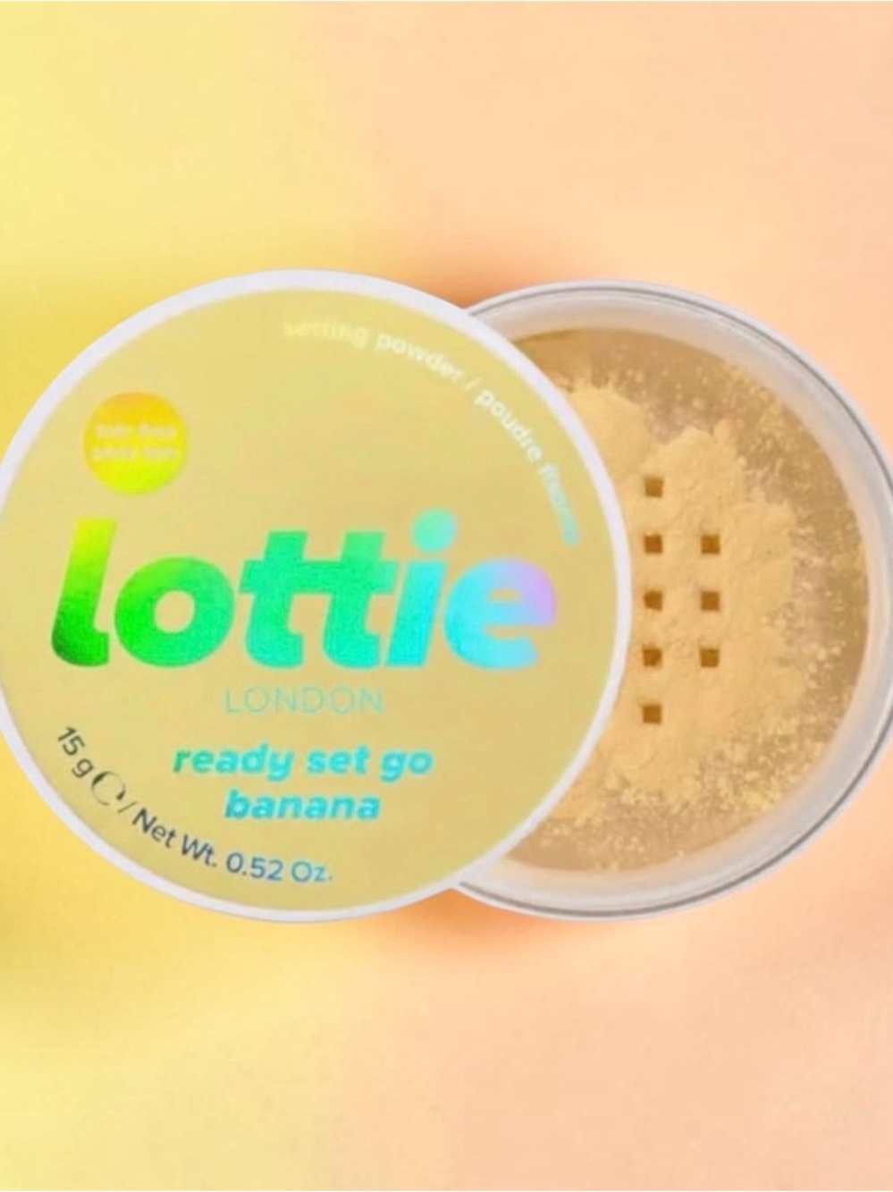Lottie London Ready Set Go Banana Setting Powder – Yellow